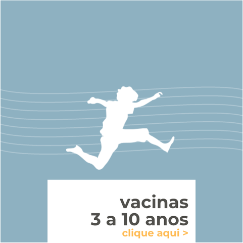 Calendário de vacinas de 3 a 10 anos